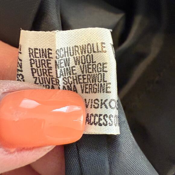 Women's Vintage Louis Feraud 100% Wool A-Line Skirt Size 36 Small - Picture 4 of 9